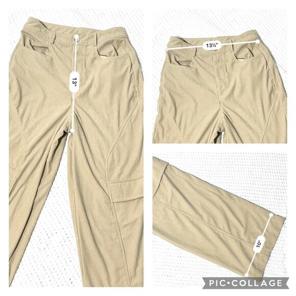 Princess Polly SZ 4 CITY LOOP CORD PANTS BEIGE - Picture 6 of 8